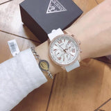 Guess Sport White Dial White Rubber Strap Watch For Women - W0616L1 Authentic Buy Shop Now