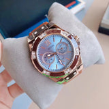 Guess Limelight Quartz White Dial Brown Leather Strap Watch For Women - W0775L7 Authentic Buy Shop Now