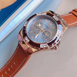 Guess Limelight Quartz White Dial Brown Leather Strap Watch For Women - W0775L7 Authentic Buy Shop Now