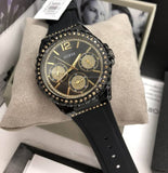 Guess Starlight Black Dial Black Rubber Strap Watch for Women - W0846L1 Authentic Buy Shop Now