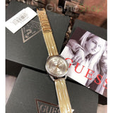 Guess Whisper Silver Dial Gold Mesh Bracelet Watch for Women - W1084L2 Authentic Buy Shop Now