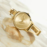 Guess Lola Quartz Gold Dial Gold Steel Strap Watch For Women - W1145L3 Authentic Buy Shop Now
