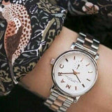Marc Jacobs Baker White Dial Two Tone Steel Strap Watch for Women - MBM3312 Authentic Buy Shop Now