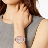 Michael Kors Sofie Quartz Rose Gold Dial Rose Gold Steel Strap Watch For Women - MK3882 Authentic Buy Shop Now