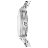 Michael Kors Gabbi Quartz Crystals Silver Dial Silver Steel Strap Watch For Women - MK3984 Authentic Buy Shop Now