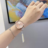 Michael Kors Jayne Three Hand Rose Gold Dial White Leather Strap Watch For Women - MK7128 Authentic Buy Shop Now