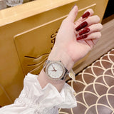 Michael Kors Liliane Quartz Mother of Pearl White Dial Two Tone Steel Strap Watch For Women - MK1048 Authentic Buy Shop Now