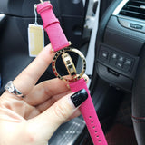 Michael Kors Averi Gold Dial Pink Leather Strap Watch for Women - MK2525 Authentic Buy Shop Now