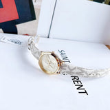 Michael Kors Jaycie Quartz Gold Dial White Leather Strap Watch for Women - MK2861 Authentic Buy Shop Now