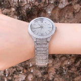 Michael Kors Kerry Crystal Pave Silver Dial Silver Steel Strap Watch For Women - MK3359 Authentic Buy Shop Now