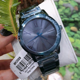 Michael Kors Hartman Quartz Blue Dial Blue Steel Strap Watch For Women - MK3509 Authentic Buy Shop Now