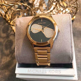 Michael Kors Hartman Analog Quartz Black Dial Gold Steel Strap Watch For Women - MK3647 Authentic Buy Shop Now