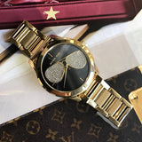 Michael Kors Hartman Analog Quartz Black Dial Gold Steel Strap Watch For Women - MK3647 Authentic Buy Shop Now