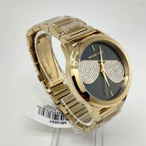 Michael Kors Hartman Analog Quartz Black Dial Gold Steel Strap Watch For Women - MK3647 Authentic Buy Shop Now
