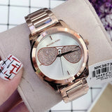 Michael Kors Hartman Analog White Dial Rose Gold Steel Strap Watch For Women - MK3673 Authentic Buy Shop Now