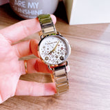 Michael Kors Portia Quartz White Dial Gold Steel Strap Watch for Women - MK3840 Authentic Buy Shop Now