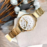 Michael Kors Portia Quartz White Dial Gold Steel Strap Watch for Women - MK3840 Authentic Buy Shop Now