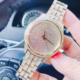 Michael Kors Lauryn Crystals Gold Dial Gold Steel Strap Watch For Women - MK3930 Authentic Buy Shop Now