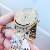 Michael Kors Lauryn Crystals Gold Dial Gold Steel Strap Watch For Women - MK3930 Authentic Buy Shop Now