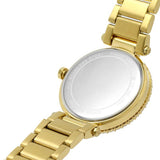Michael Kors Parker Mother of Pearl White Dial Gold Steel Strap Watch For Women - MK4693 Authentic Buy Shop Now