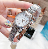 Michael Kors Mindy White Dial Silver Steel Strap Watch For Women - MK7075 Authentic Buy Shop Now