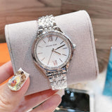 Michael Kors Mindy White Dial Silver Steel Strap Watch For Women - MK7075 Authentic Buy Shop Now