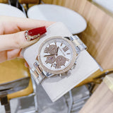 Michael Kors Bryn Pavé White Dial Two Tone Steel Strap Watch For Women - MK7201 Authentic Buy Shop Now
