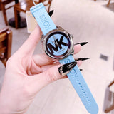Michael Kors Janelle Quartz Blue Dial Blue Rubber Strap Watch For Women - MK7350 Authentic Buy Shop Now