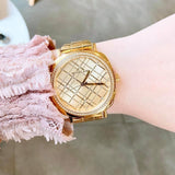 Michael Kors Nia Quartz Gold Dial Gold Steel Strap Watch For Women - MK3989 Authentic Buy Shop Now