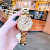 Michael Kors Nia Quartz Gold Dial Gold Steel Strap Watch For Women - MK3989 Authentic Buy Shop Now