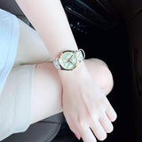 Michael Kors Jaycie Quartz Gold Dial White Leather Strap Watch for Women - MK2861 Authentic Buy Shop Now