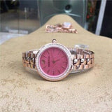Swarovski Daytime Quartz Coral Dial Rose Gold Steel Strap Watch for Women - 5182250 Authentic Buy Shop Now