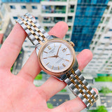Tissot Ballade Powermatic 80 Cosc Mother of Pearl Dial Two Tone Steel Strap Watch For Women - T108.208.22.117.01 Authentic Buy Shop Now