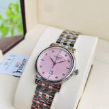 Tissot T Classic Carson Premium Pink Dial Silver Steel Strap Watch for Women - T122.210.11.159.00 Authentic Buy Shop Now