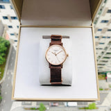 Tissot Everytime Desire White Dial Maroon NATO Strap Watch for Women - T109.210.37.031.00 Authentic Buy Shop Now