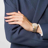 Versace Audrey Quartz White Dial Two Tone Steel Strap Watch for Women - VELR00519 Authentic Buy Shop Now