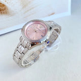 Versace Hellenyium Pink Dial Silver Steel Strap Watch for Women - V12010015 Authentic Buy Shop Now