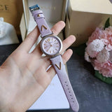 Versace V-Twist Quartz Purple Dial Purple Leather Strap Watch for Women - VELS00219 Authentic Buy Shop Now