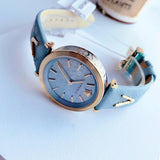 Versace V-Twist Blue Dial Blue Leather Strap Watch for Women - VELS00319 Authentic Buy Shop Now