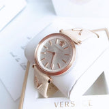 Versace V-Twist White Dial White Leather Strap Watch for Women - VELS00419 Authentic Buy Shop Now