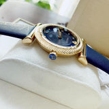 Versace Greca Blue Dial Blue Leather Strap Watch for Women - VERE00218 Authentic Buy Shop Now