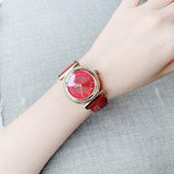 Versace V-Motif Red Dial Red Leather Strap Watch for Women - VERE00418 Authentic Buy Shop Now