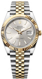 Rolex Datejust 41 Silver Dial Two Tone Oystersteel & Yellow Gold Jubilee Bracelet Watch for Men - M126333-0002 Authentic Buy Shop Now