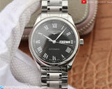 Longines Master Collection Automatic Day Date Black Dial Silver Steel Strap Watch for Men - L2.755.4.51.6 Authentic Buy Shop Now