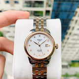 Tissot Le Locle Automatic Lady Mother of Pearl Dial Two Tone Steel Strap Watch For Women - T006.207.22.116.00 Authentic Buy Shop Now