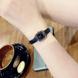 Tissot Lovely Square Quartz Diamonds Black Dial Black Leather Strap Watch For Women - T058.109.16.056.00 Authentic Buy Shop Now