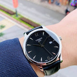Tissot T Classic Tradition Black Dial Black Leather Strap Watch For Men - T063.610.16.057.00 Authentic Buy Shop Now
