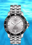 Tissot Seastar 1000 Powermatic 80 Silver Dial Silver Steel Strap Watch For Men - T120.407.11.031.00 Authentic Buy Shop Now