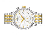 Tissot T Classic Tradition Chronograph White Dial Two Tone Steel Strap Watch For Men - T063.617.22.037.00 Authentic Buy Shop Now
