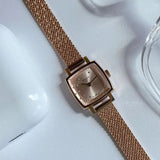 Tissot Lovely Square Lady Quartz Rose Gold Dial Rose Gold Mesh Bracelet Watch For Women - T058.109.33.456.00 Authentic Buy Shop Now